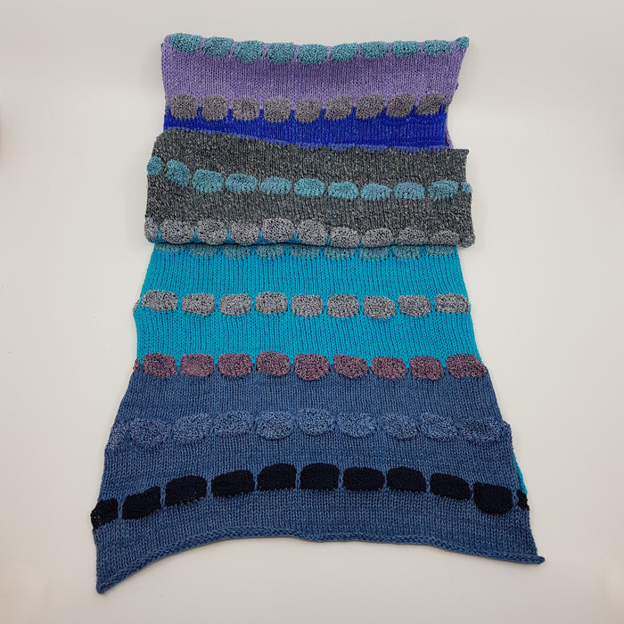 'Geneva Blue' Scarf, cashmere/wool/silk (AD64)