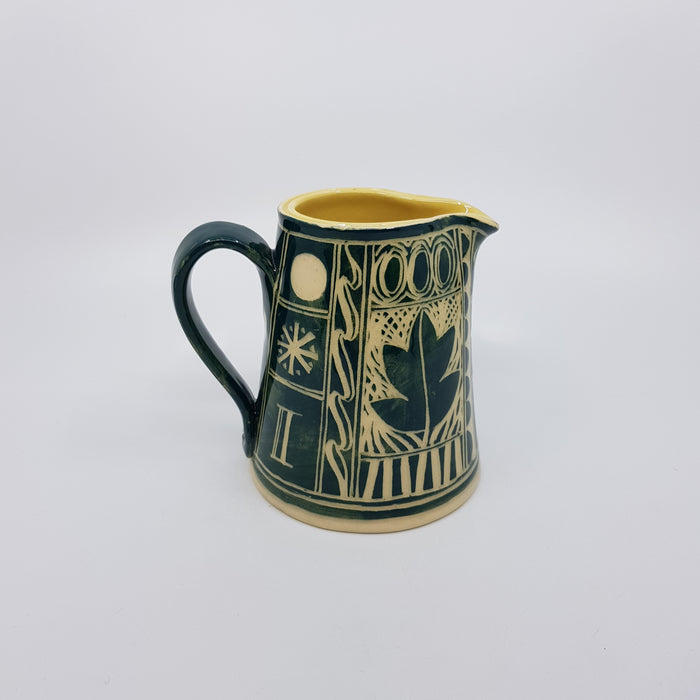 'Engraved' medium jug, green (AH669A)