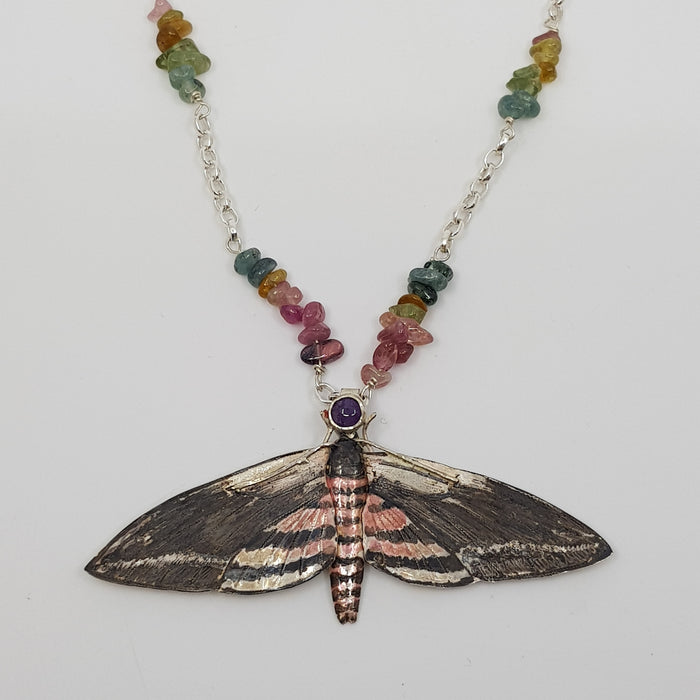 Privet Hawk Moth necklace (ED236)