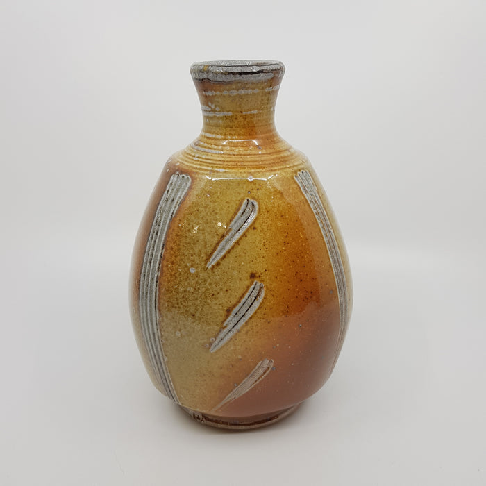 Squared Footed Vase, stoneware (JJ31)