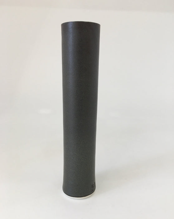 Cylinder Vase, porcelain, satin-matt dark grey (RH03)