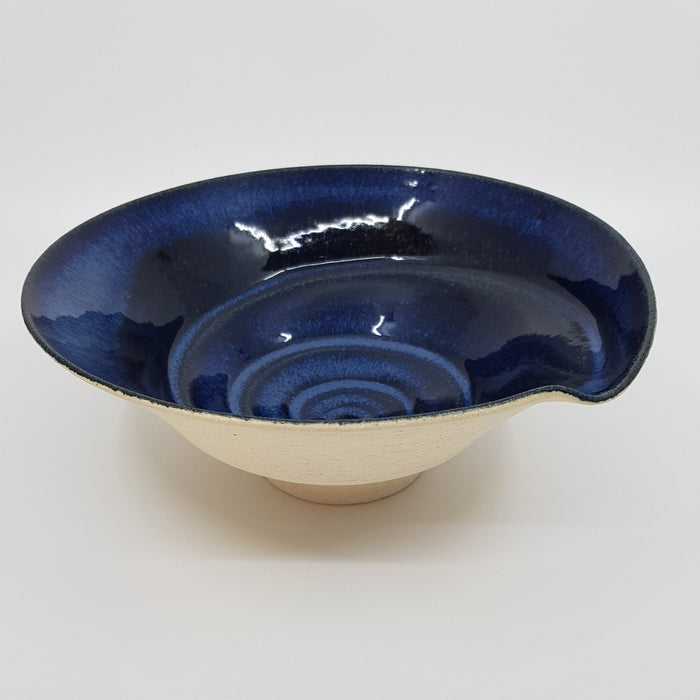 Blue Spiral Bowl, medium (AB21B)