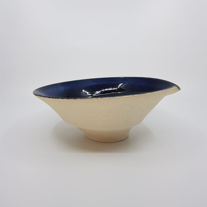 Blue Spiral Bowl, medium (AB21B)