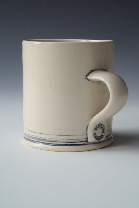Mug, blue detailing (AY48)