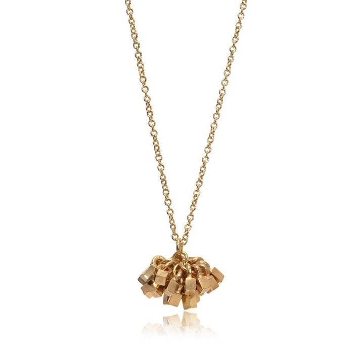 Small 'Tassel' necklace, gold plated (SJP101)