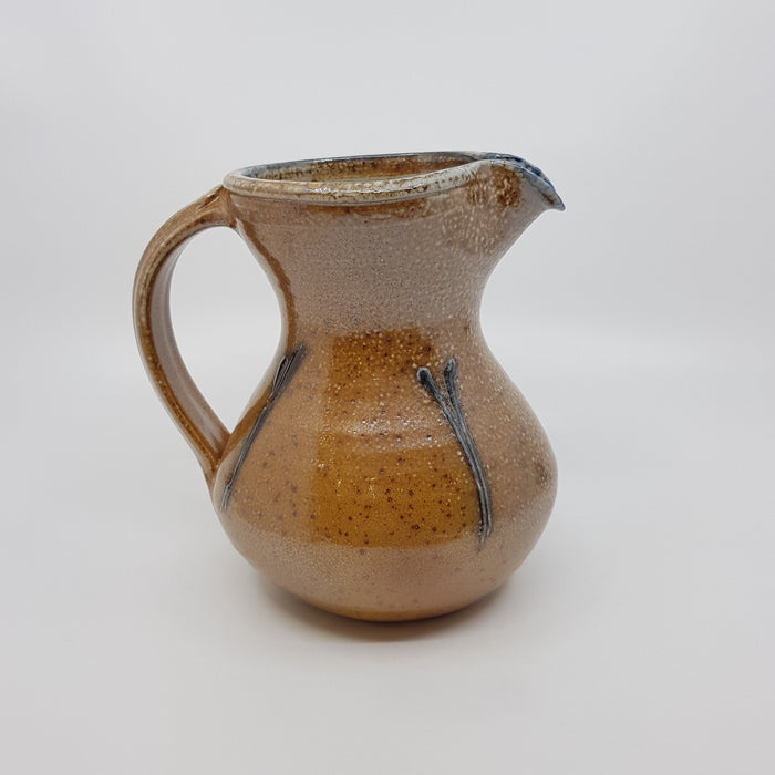 Brown round bellied jug (TM118)