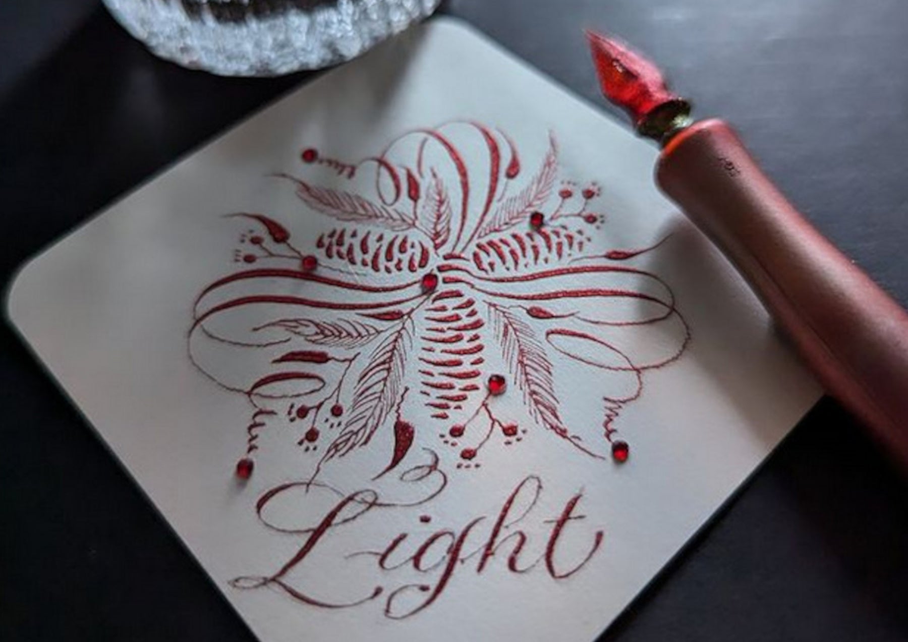 Live Calligraphy in the Shop this Weekend