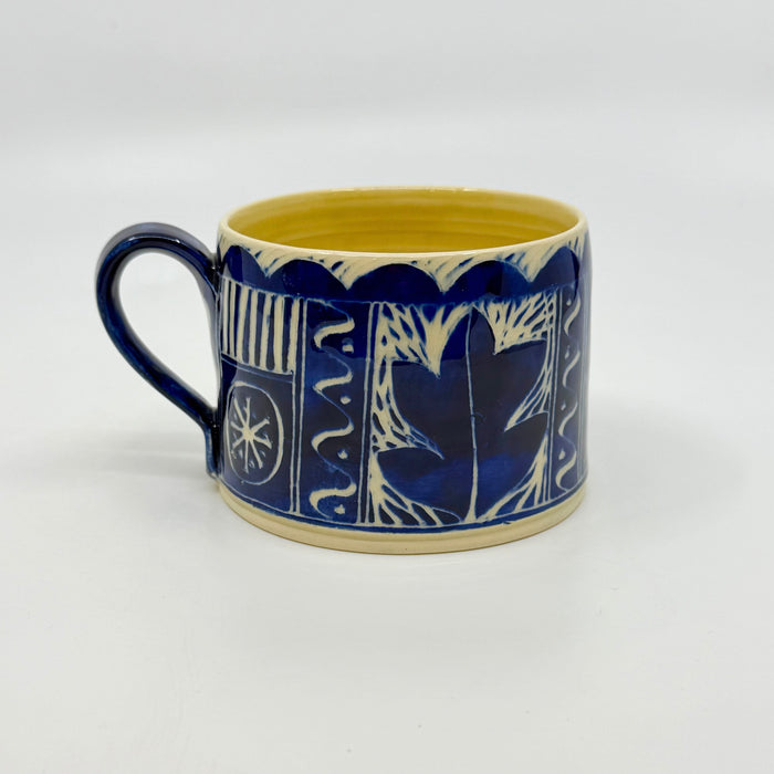 Cobalt engraved mug (AH768)