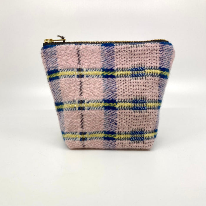 Handwoven Medium Pouch, pink/blue (HF041D)
