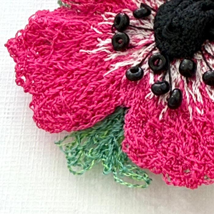 Pink Flower Brooch (JK245)
