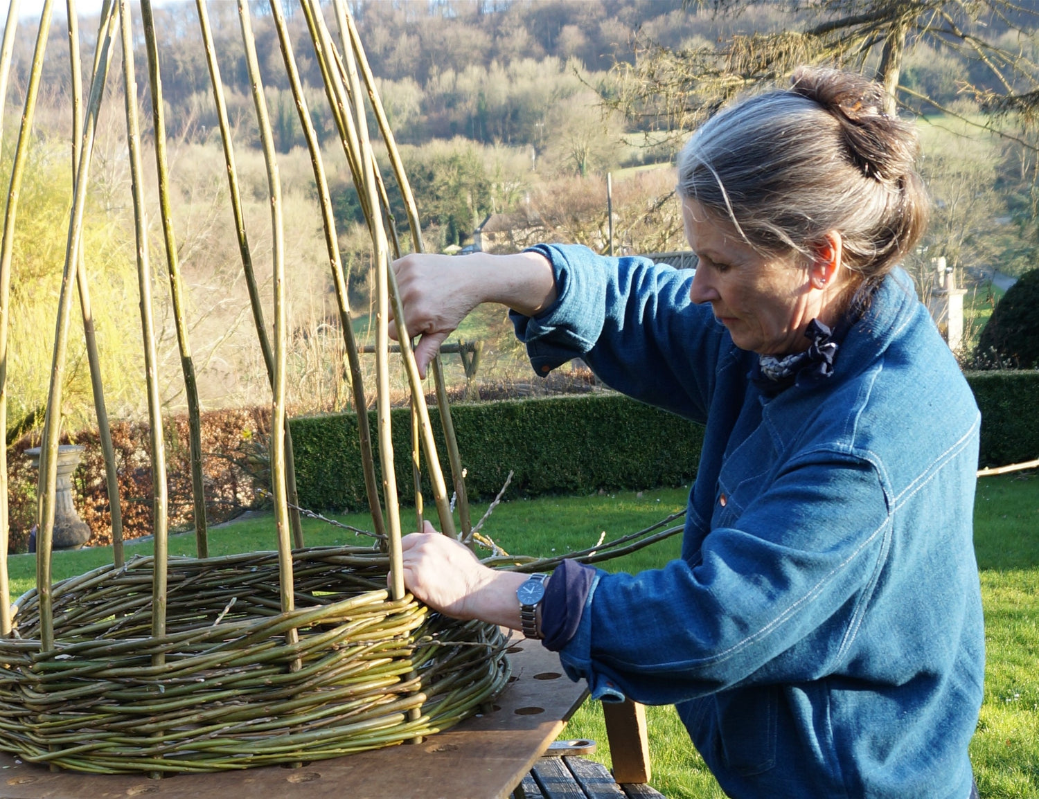 Guild Members demonstrating at American Museum, Bath
