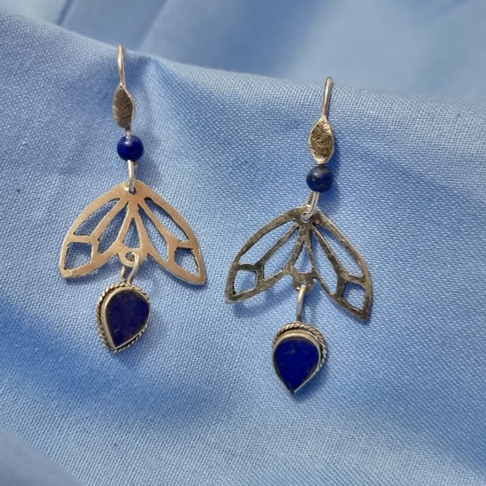Lapis Lazuli Drop Earrings(ED303)