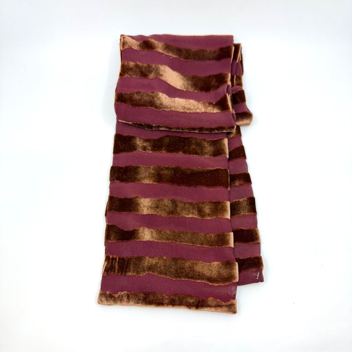 Devore Scarf - 'Torn Stripe' Heather (LL2409)