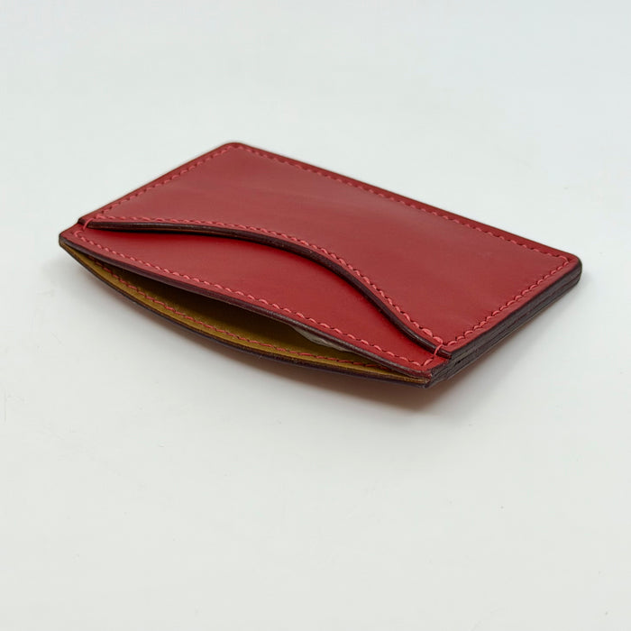 Calf Credit Card wallet, Red (MAM287)