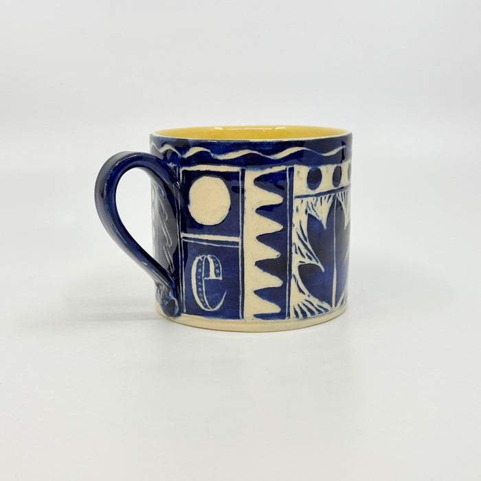 Cobalt engraved mug (AH768A)