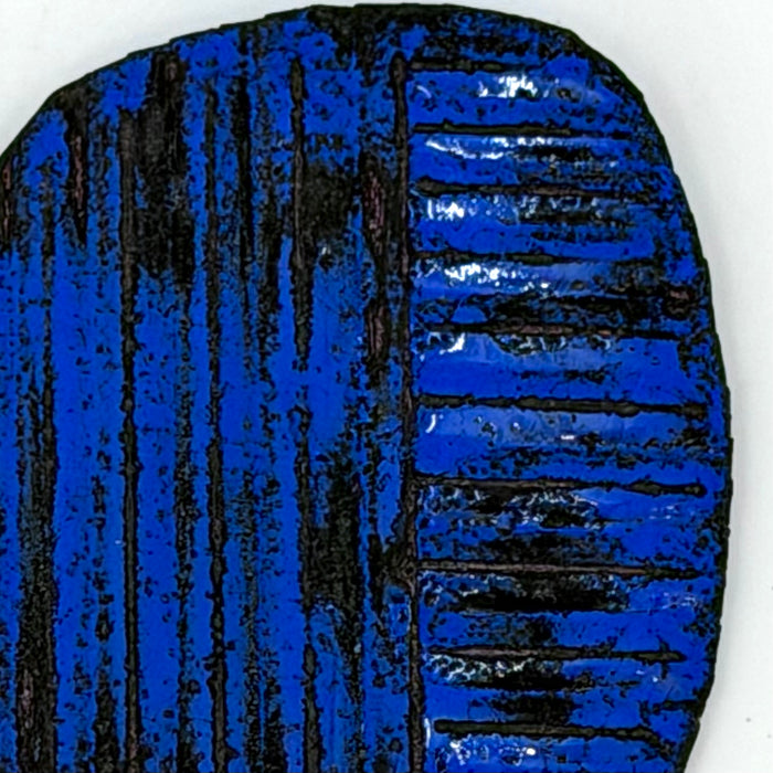 Dense Blue enamel Brooch,  (FH506)
