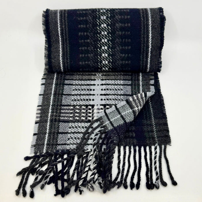 'Jackdaw' Handwoven Lambswool Scarf (HF016)