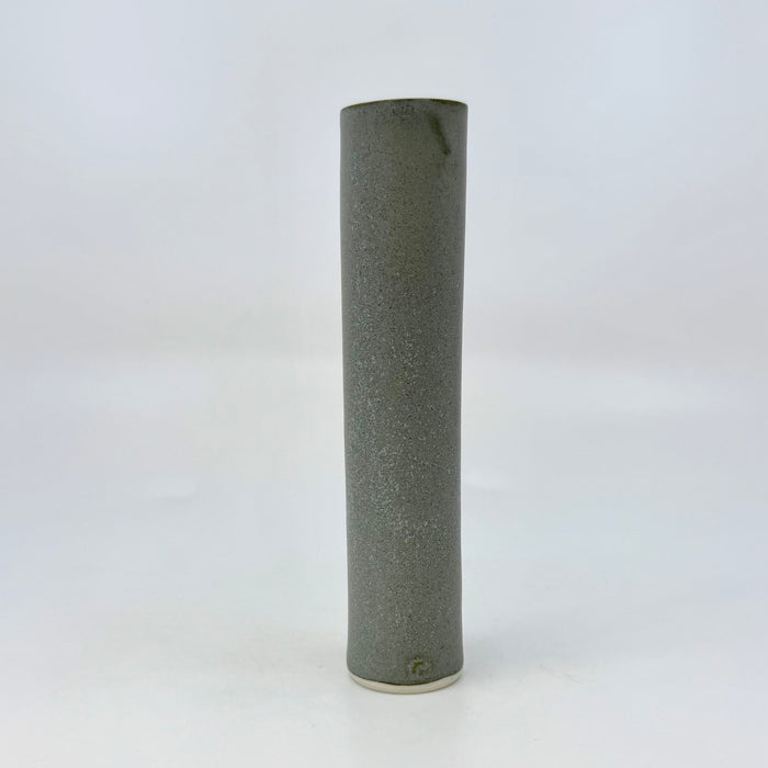Cylinder Vase, porcelain, satin-matt blue-grey (RH01)