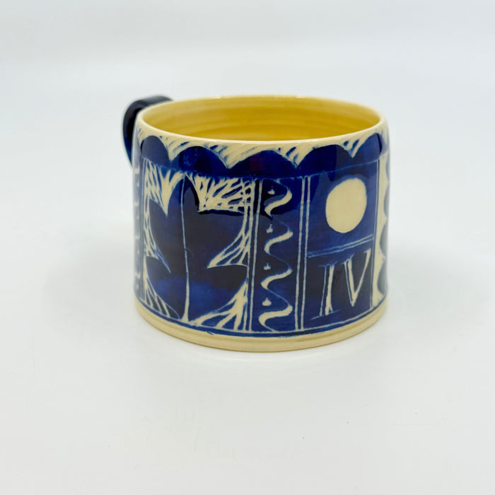 Cobalt engraved mug (AH768)