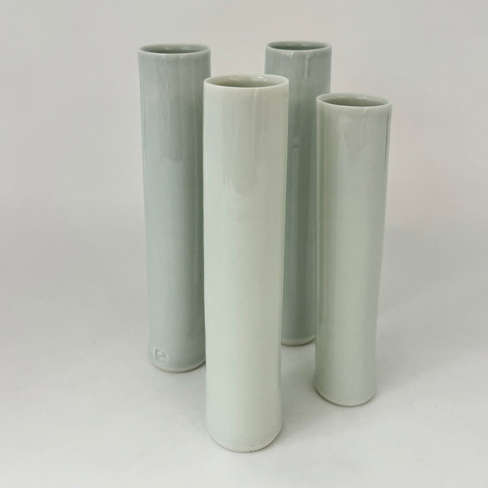 Cylinder Vase, porcelain, glossy pale green celadon (RH02)