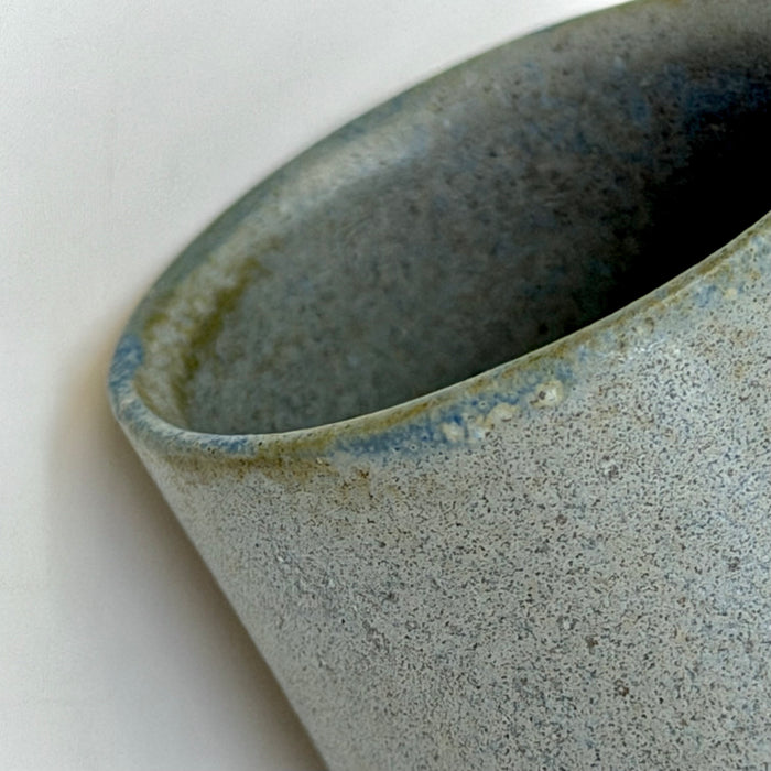 Cylinder Vase, porcelain, satin-matt blue-grey (RH01)