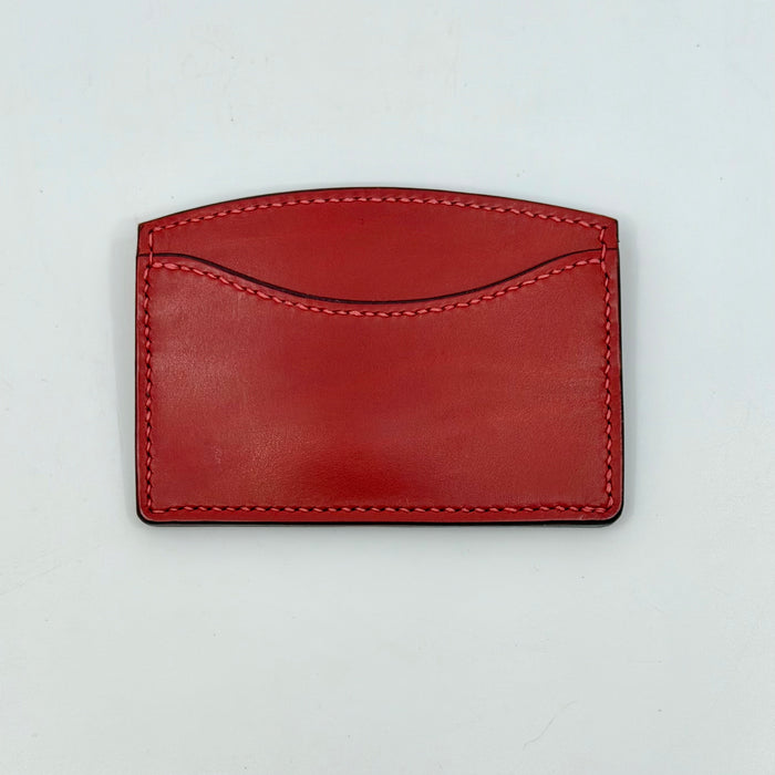Calf Credit Card wallet, Red (MAM287)