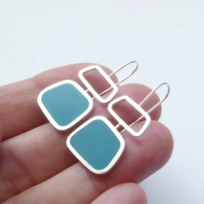 Colourblock Drops lilac/sapphire (ST403)