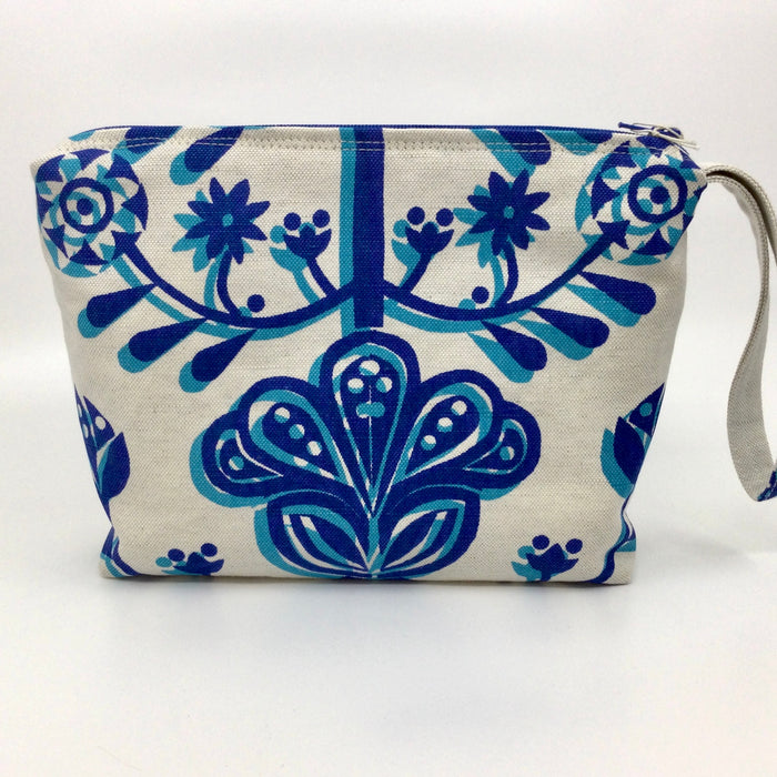 'Fiesta' clutch bag , Royal Blue/Turquoise (KC68E)