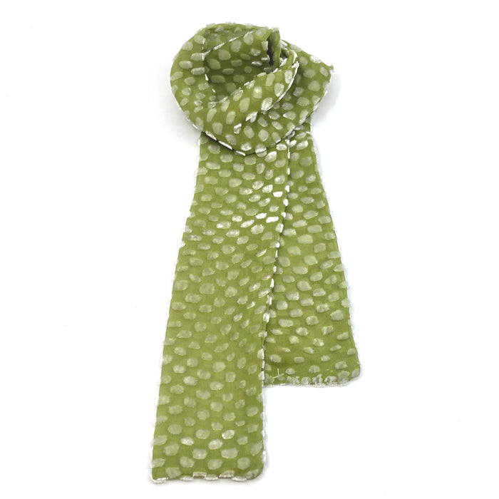 Tiny Tippet, Devore Velvet, Olive (LL07B)