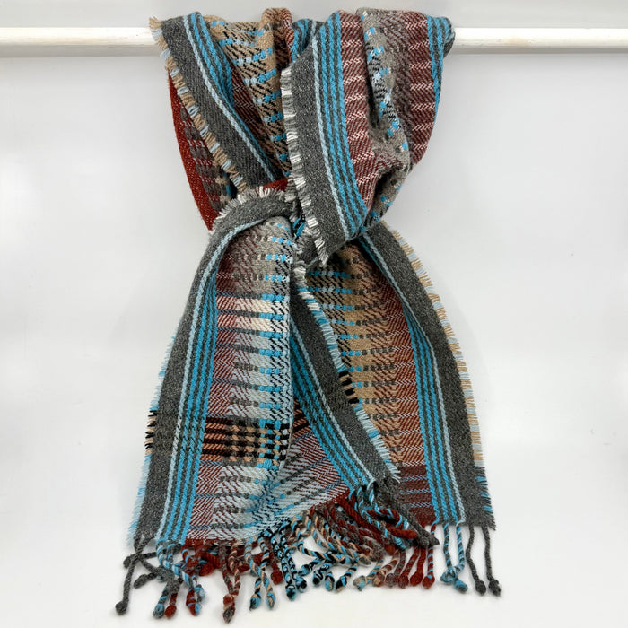 'Jay' Handwoven Lambswool Scarf (HF006)