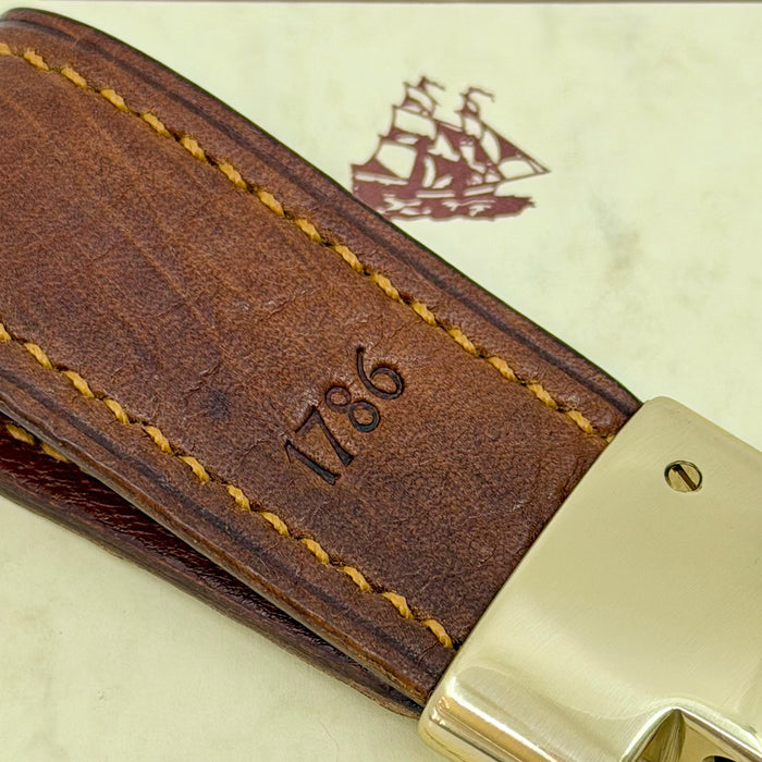 1786 Russia leather key fob, (MAM274A)