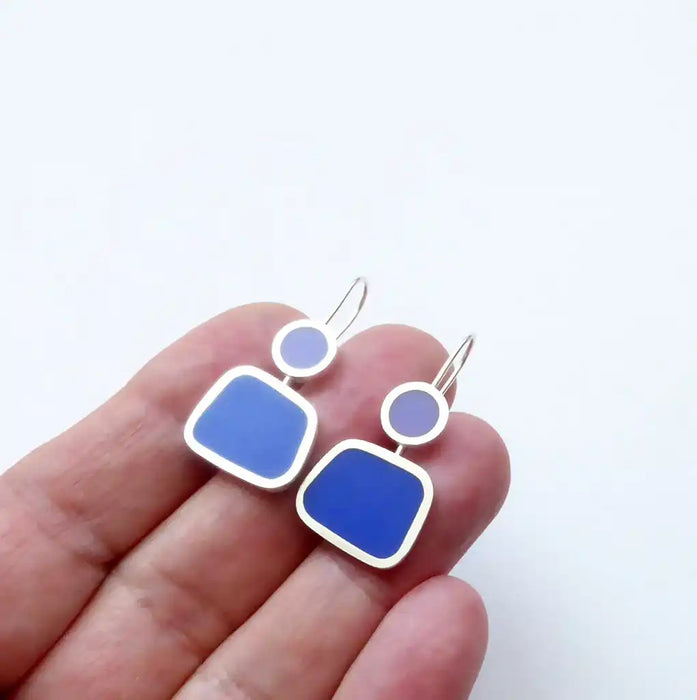Colourblock Drops lilac/sapphire (ST402)