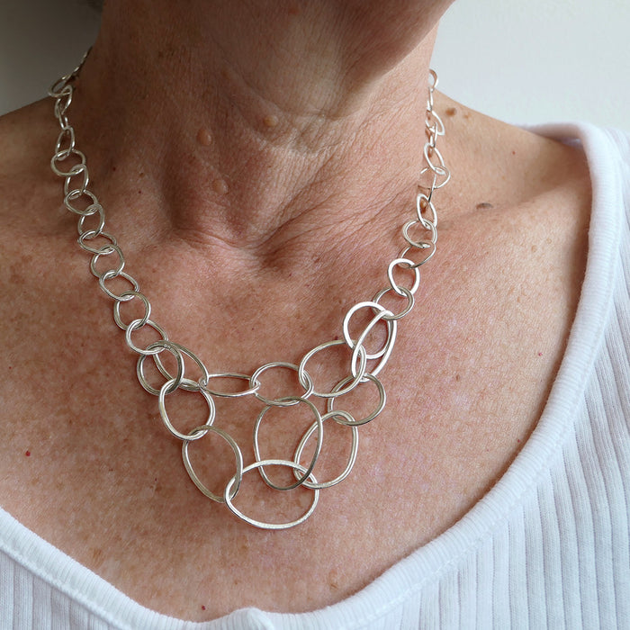 Necklace Loose-links Sterling Silver (FH490)