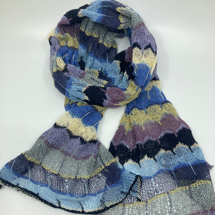 'Luskentyre' sea scarf, silk marl (AD275)