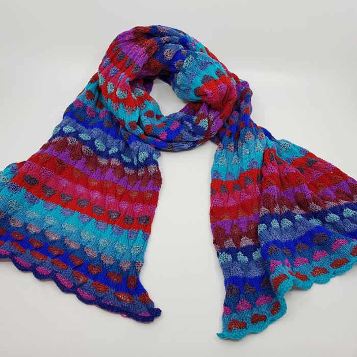 'Turning Tide' Scarf, red (AD05)