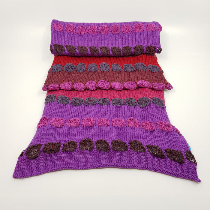 'Geneva Red' scarf, wool/silk (AD29)