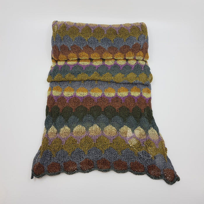 'Monet Green' scarf, silk marl (AD975)