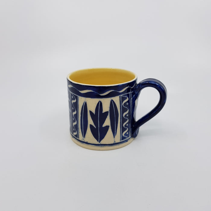 'Engraved' coffee can, blue (AH652B)