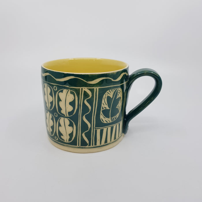 'Engraved' mug, green (AH660B)