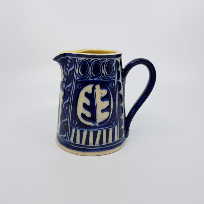 'Engraved' jug, medium, blue (AH665A)