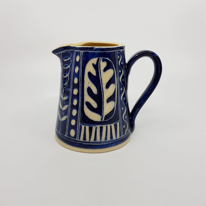 'Engraved' jug, medium, blue (AH665C)