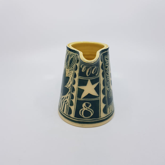 'Engraved' medium jug, green (AH669A)