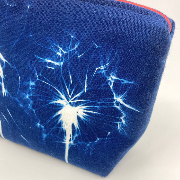 'Cotswold Hedgerows' Cyanotype Printed Linen Pouch (KC17A)