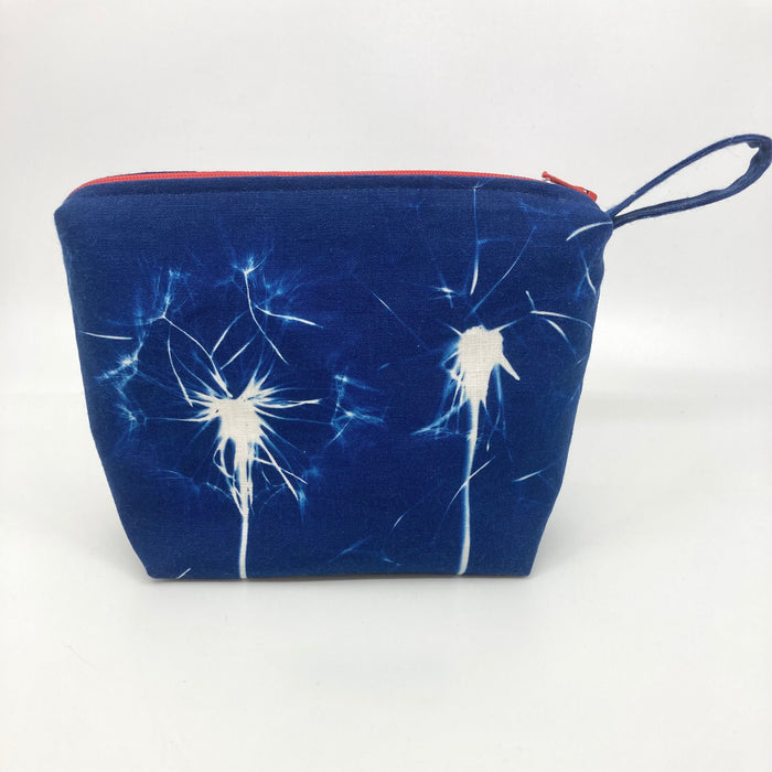 'Cotswold Hedgerows' Cyanotype Printed Linen Pouch (KC17A)