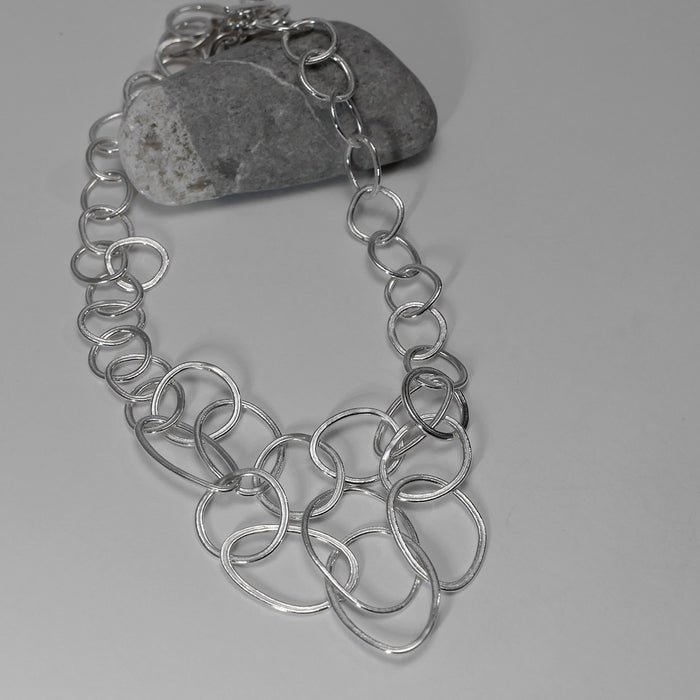 Necklace Loose-links Sterling Silver (FH490)