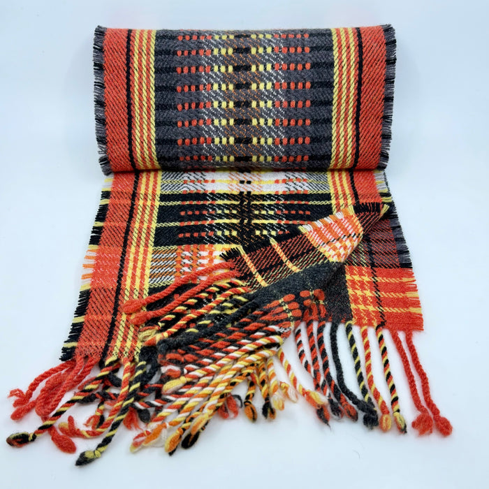 'Puffin' Handwoven Lambswool Scarf (HF59)
