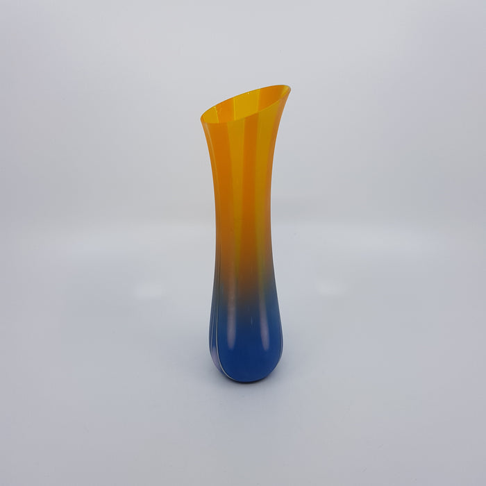 Vessel, Egyptian blue/orange/marigold yellow/four lines/pink dots (BM65)