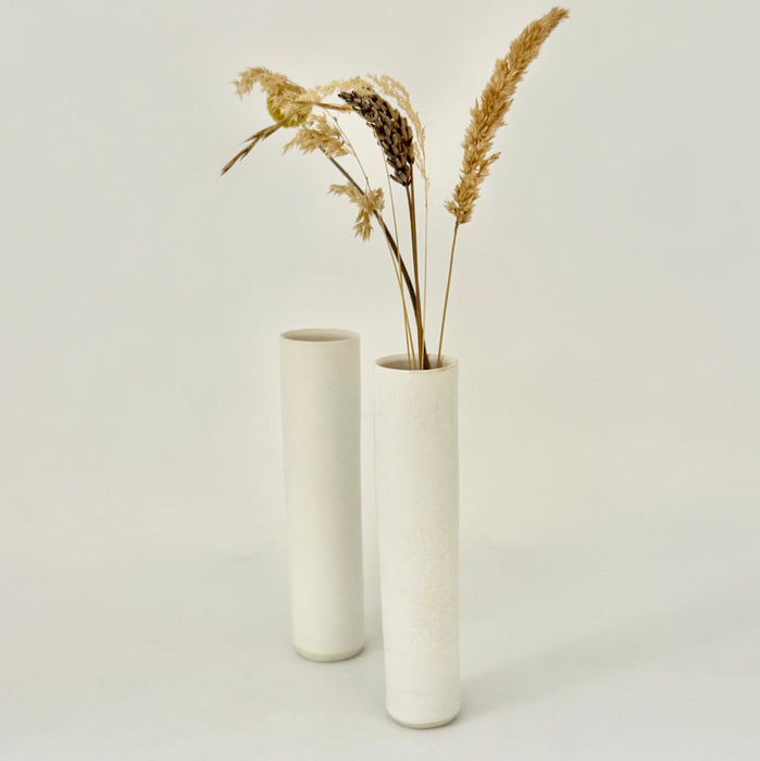 Cylinder Vase, porcelain, matt cream (RH05)