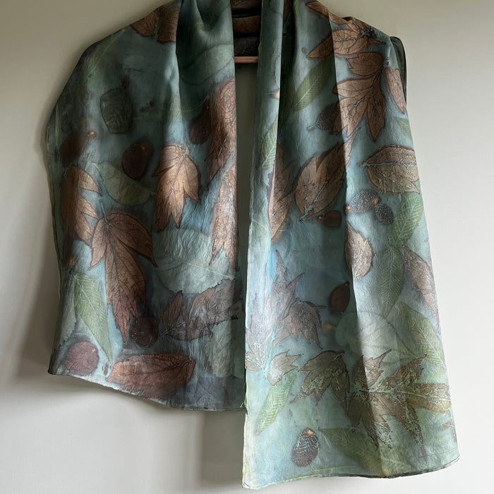 Opera scarf, sea blue (CRE97A)
