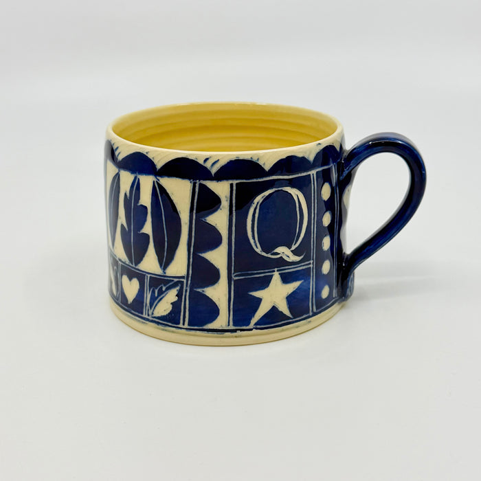 Cobalt engraved mug (AH768)